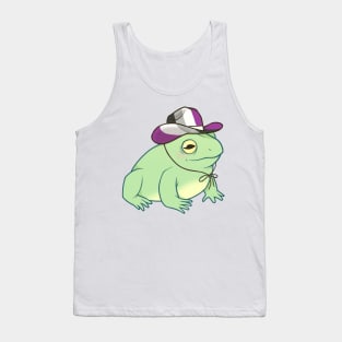 Asexual Pride Cowboy Frog Tank Top